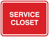Signs ByLITA Classic Framed Service Closet Sign | Durable Material | Storage
