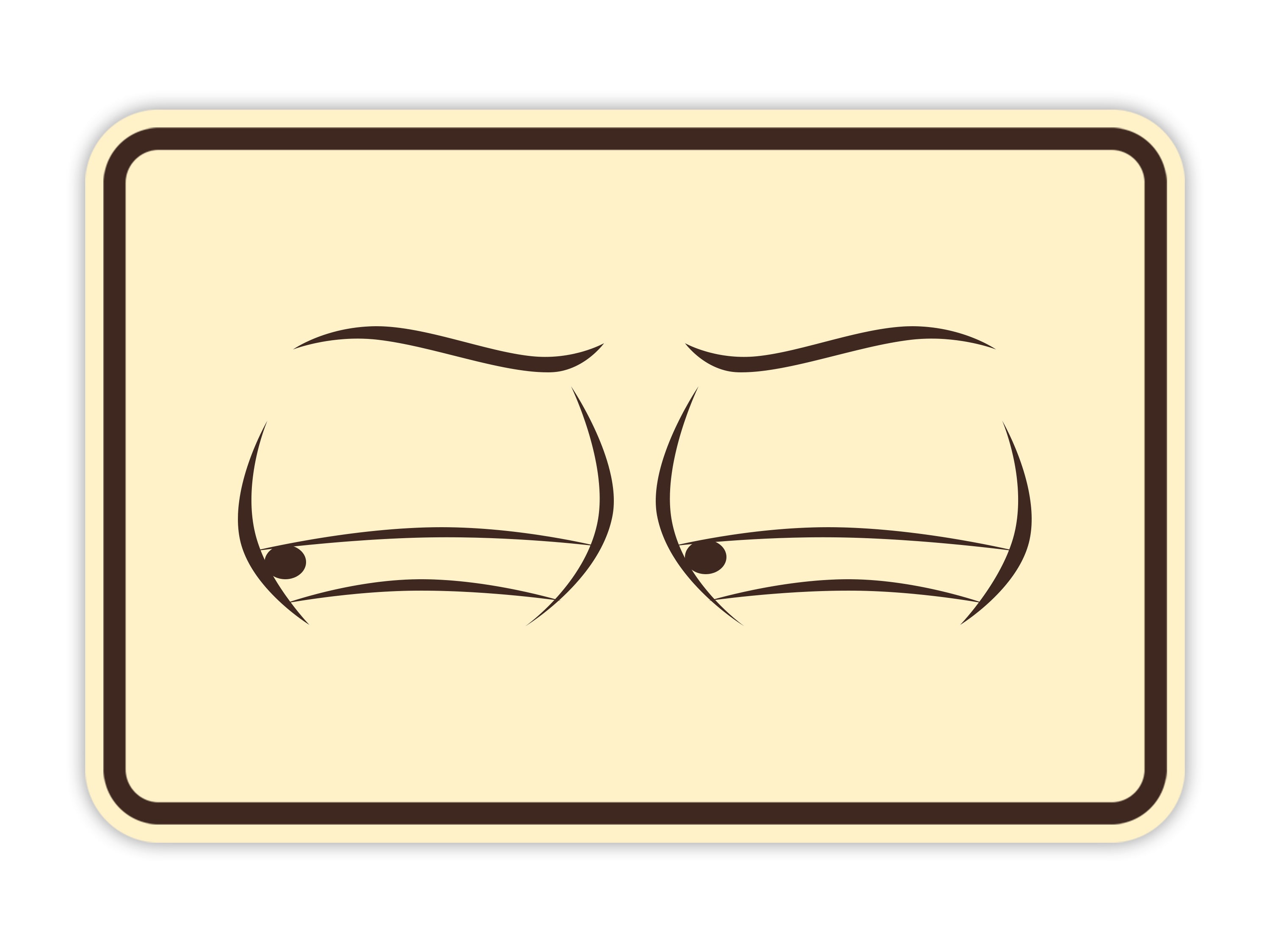 Signs ByLITA Classic Framed Two Eyes Graphic Surveillance Wall or Door Sign