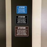 Signs ByLITA Classic Framed Attention! We Accept No Liability For Loss and Damage to Property or Personal Injury On These Premises Door or Wall Sign Easy Installation | Warning Health & Safety | Office & Venues