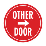 Signs ByLITA Circle Other Door (Right Arrow) Wall or Door Sign