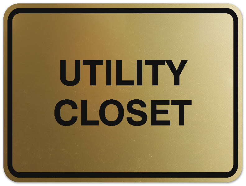 Signs ByLITA Classic Framed Utility Closet Sign | Durable Material | Storage