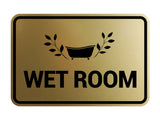 Signs ByLITA Classic Framed Wet Room Wall or Door Sign