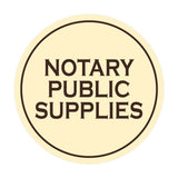 Signs ByLITA Circle Notary Public Supplies Wall or Door Sign