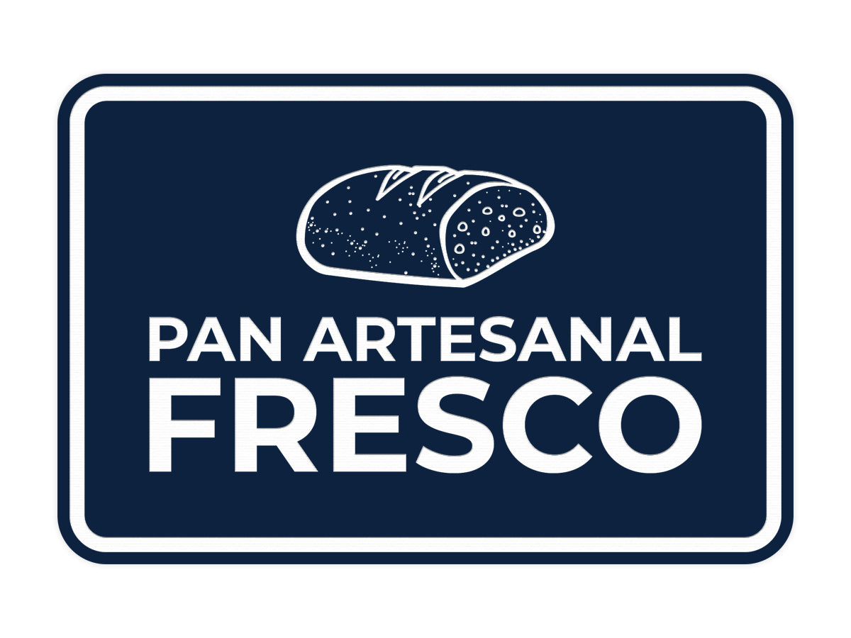 Signs ByLITA Classic Framed Pan Artesanal Fresco Door or Wall Sign