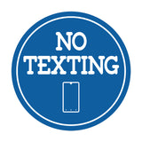 Signs ByLITA Circle No texting (Cellphone) Wall or Door Sign