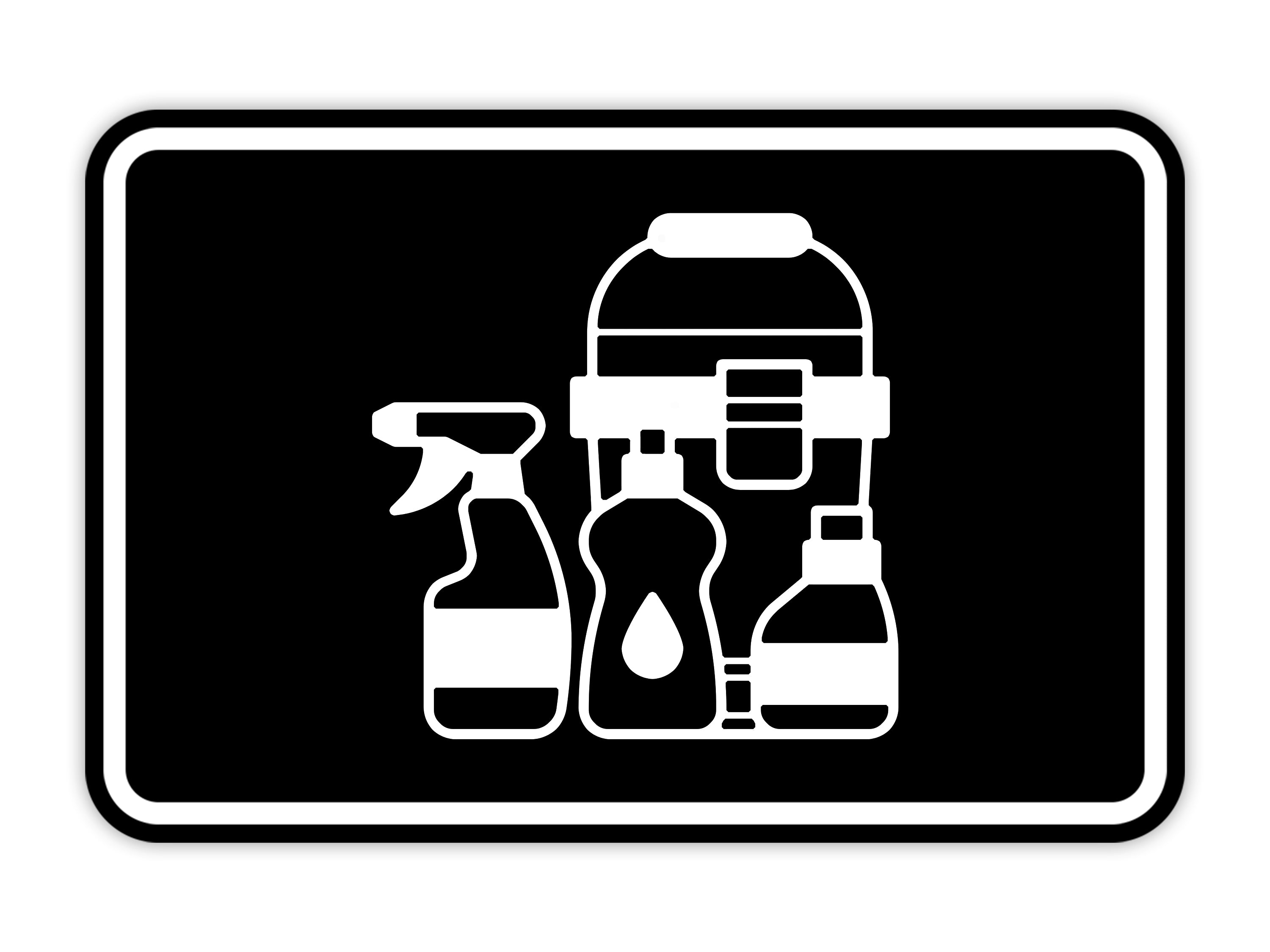 Signs ByLITA Classic Framed Cleaning Supplies Graphic Wall or Door Sign