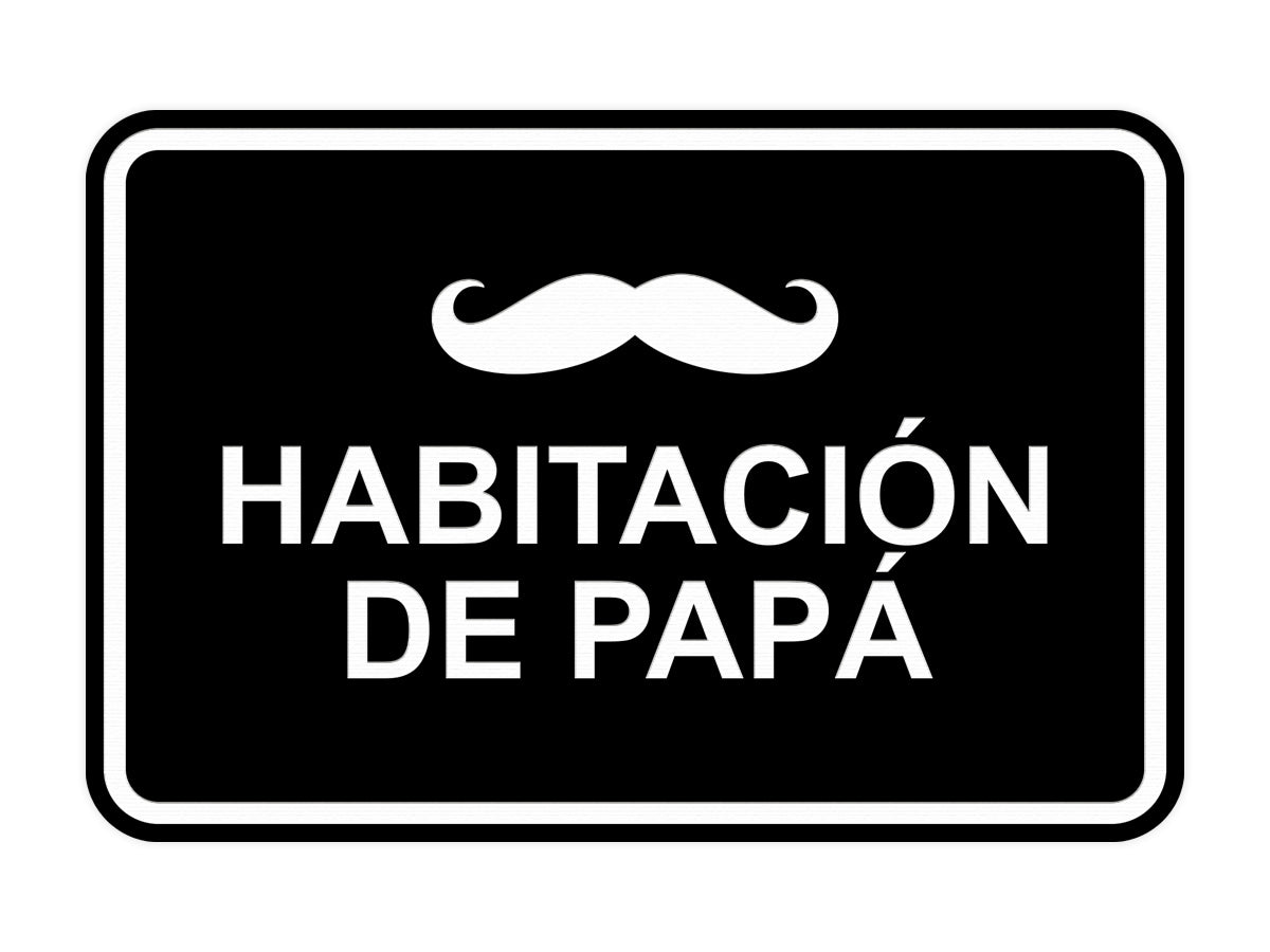 Signs ByLITA Classic Framed Habitación de papá Door or Wall Sign