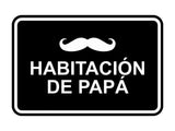 Signs ByLITA Classic Framed Habitación de papá Door or Wall Sign