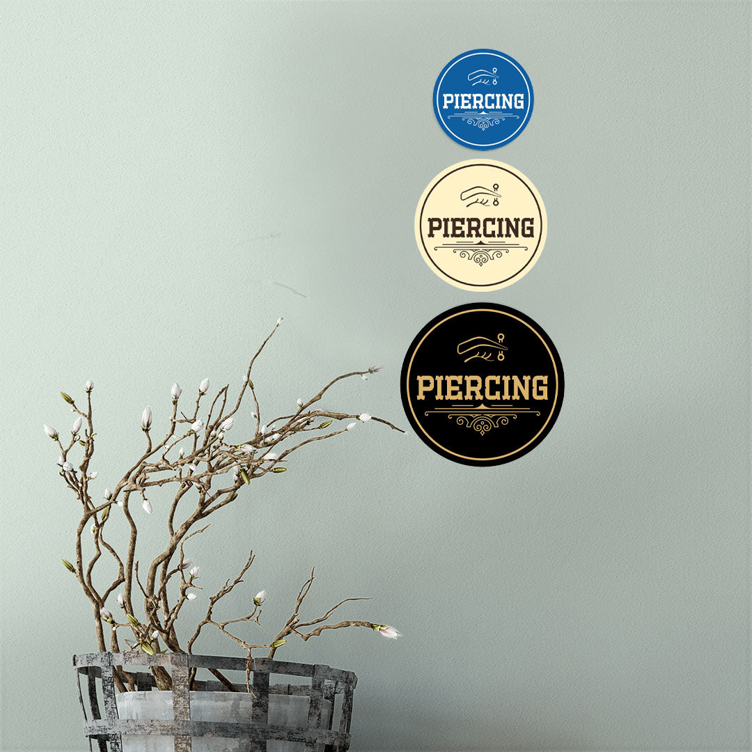 Signs ByLITA Circle Piercing Wall or Door Sign