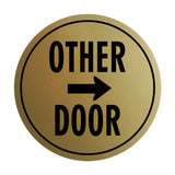 Signs ByLITA Circle Other Door (Right Arrow) Wall or Door Sign