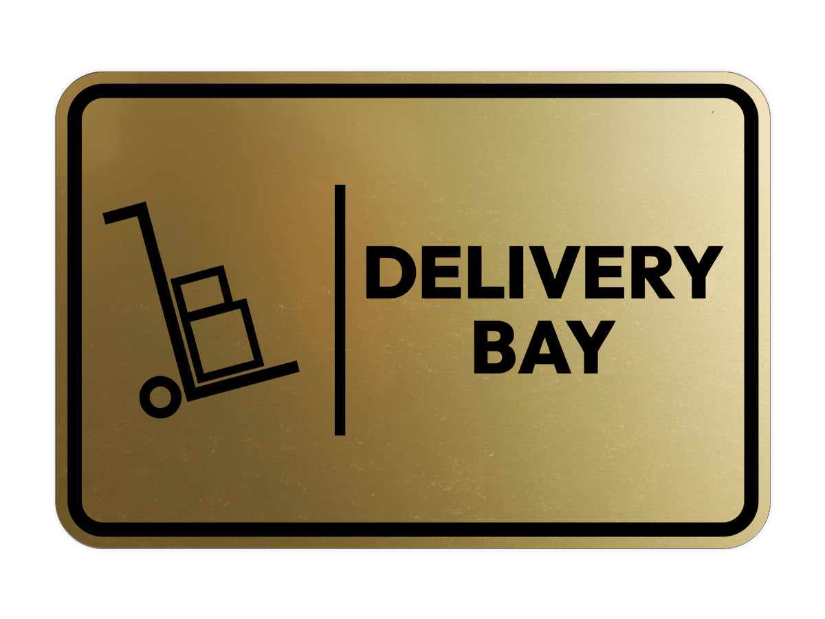 Signs ByLITA Classic Framed Delivery Bay Door or Wall Sign Easy Installation | Health And Safety | Building And Hospitality Signs