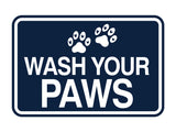 Signs ByLITA Classic Framed Wash Your Paws Wall or Door Sign