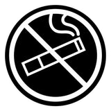 Signs ByLITA Circle No Smoking Graphic Door or Wall Sign | Easy Installation | Durable Construction | Promote Health And Safety | Caution Warning Sign for Home, Business and Office Spaces