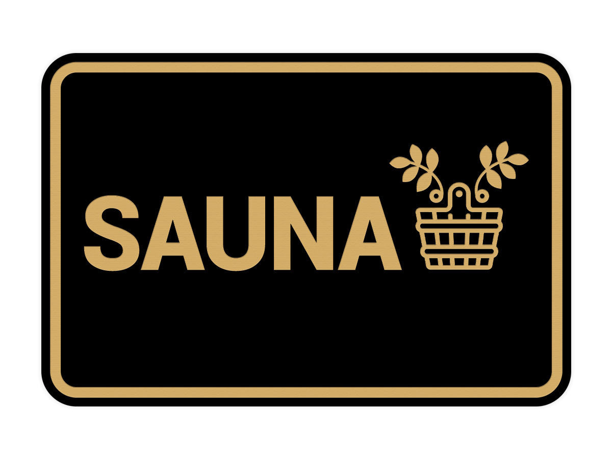 Signs ByLITA Classic Framed Sauna Wall or Door Sign