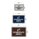 Signs ByLITA Classic Framed Workspace Area Wall or Door Sign