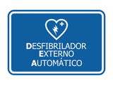 Signs ByLITA Classic Framed Desfibrilador Externo Automatico Door or Wall Sign