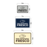 Signs ByLITA Classic Framed Pan Artesanal Fresco Door or Wall Sign