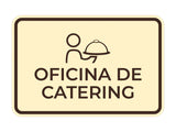Signs ByLITA Classic Framed Oficina de Catering Door or Wall Sign