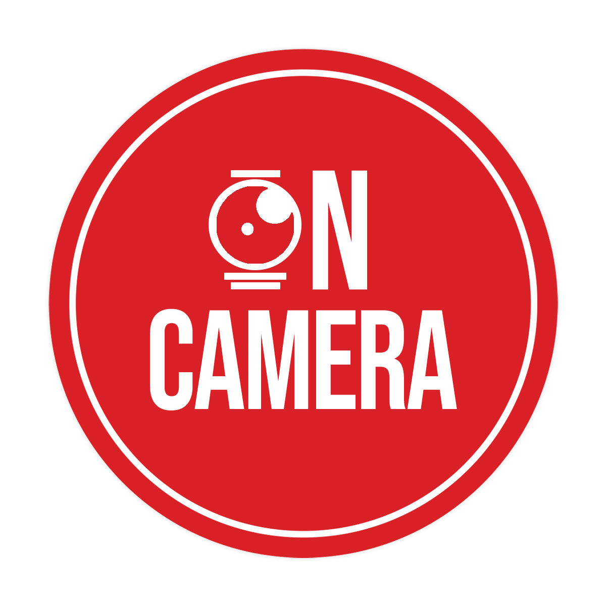 Signs ByLITA Circle On Camera Wall or Door Sign