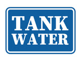 Signs ByLITA Classic Framed Tank Water Door or Wall Sign | Eco-Friendly Home Signs