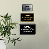 Signs ByLITA Classic Framed Habitación de papá Door or Wall Sign