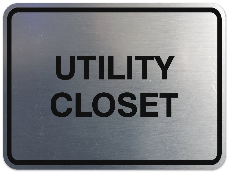 Signs ByLITA Classic Framed Utility Closet Sign | Durable Material | Storage