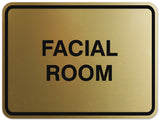 Signs ByLITA Classic Framed Facial Room Sign - Easy Installation | Durable Wall or Door