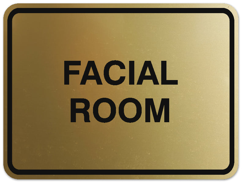 Signs ByLITA Classic Framed Facial Room Sign - Easy Installation | Durable Wall or Door