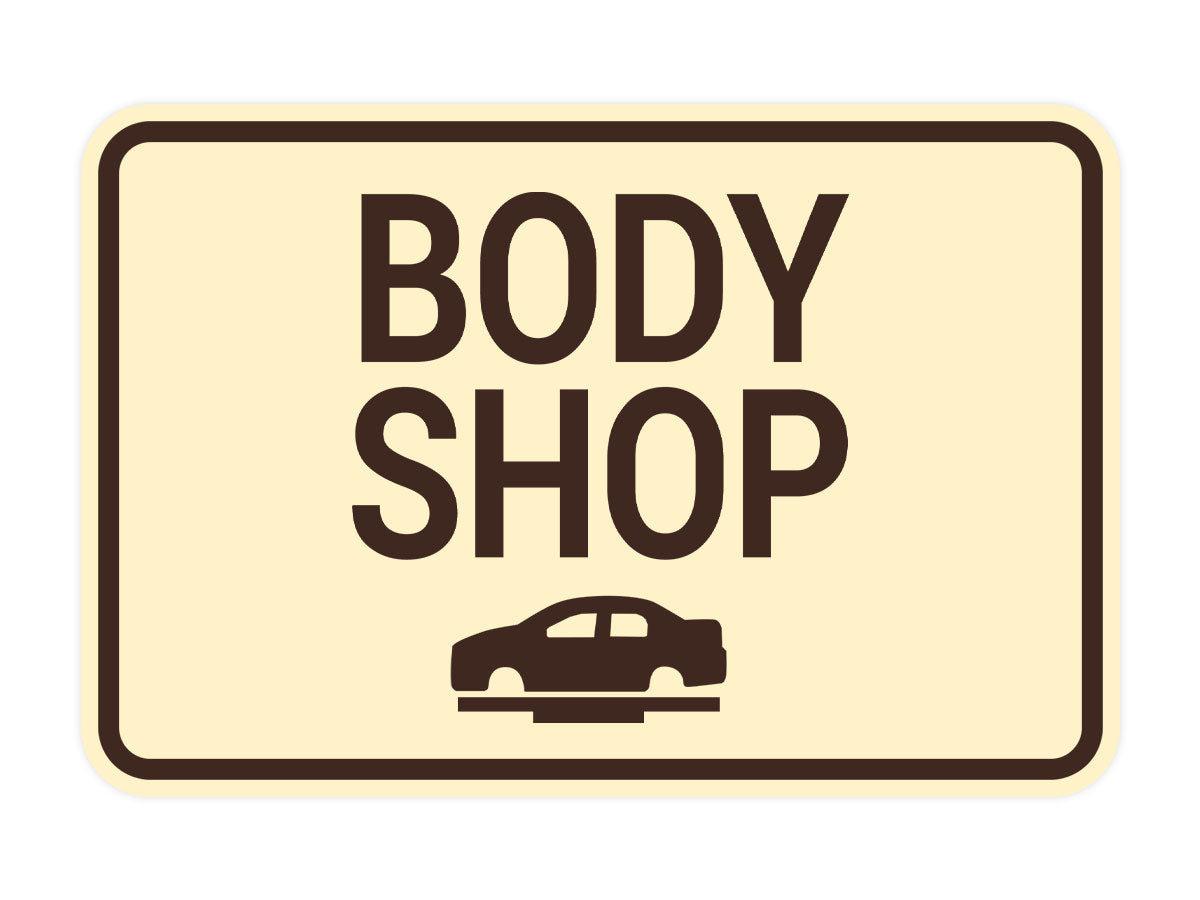 Signs ByLITA Classic Framed Body Shop Wall or Door Sign