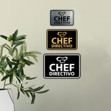 Signs ByLITA Classic Framed Chef Directivo Door or Wall Sign