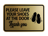 Signs ByLITA Classic Framed Please Leave Your Shoes At The Door Thank You Wall or Door Sign