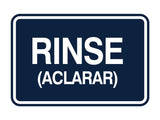 Signs ByLITA Classic Framed Rinse (Aclarar) Wall or Door Sign