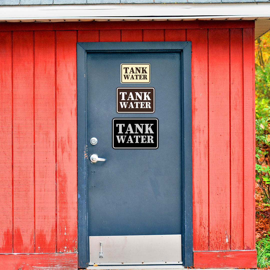 Signs ByLITA Classic Framed Tank Water Door or Wall Sign | Eco-Friendly Home Signs