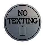 Signs ByLITA Circle No texting (Cellphone) Wall or Door Sign