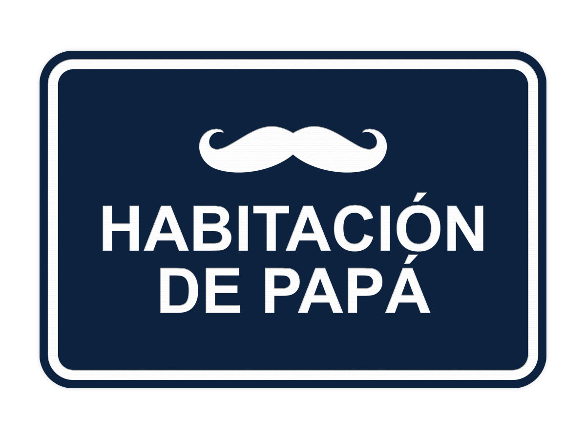 Signs ByLITA Classic Framed Habitación de papá Door or Wall Sign