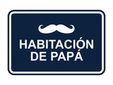 Signs ByLITA Classic Framed Habitación de papá Door or Wall Sign