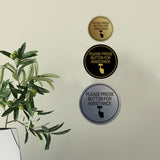 Signs ByLITA Circle Please Press Button For Assistance (hand on button) Wall or Door Sign