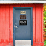 Signs ByLITA Classic Framed Please Turn The Taps Off After Use Door or Wall Sign | Eco-Friendly Home Signs