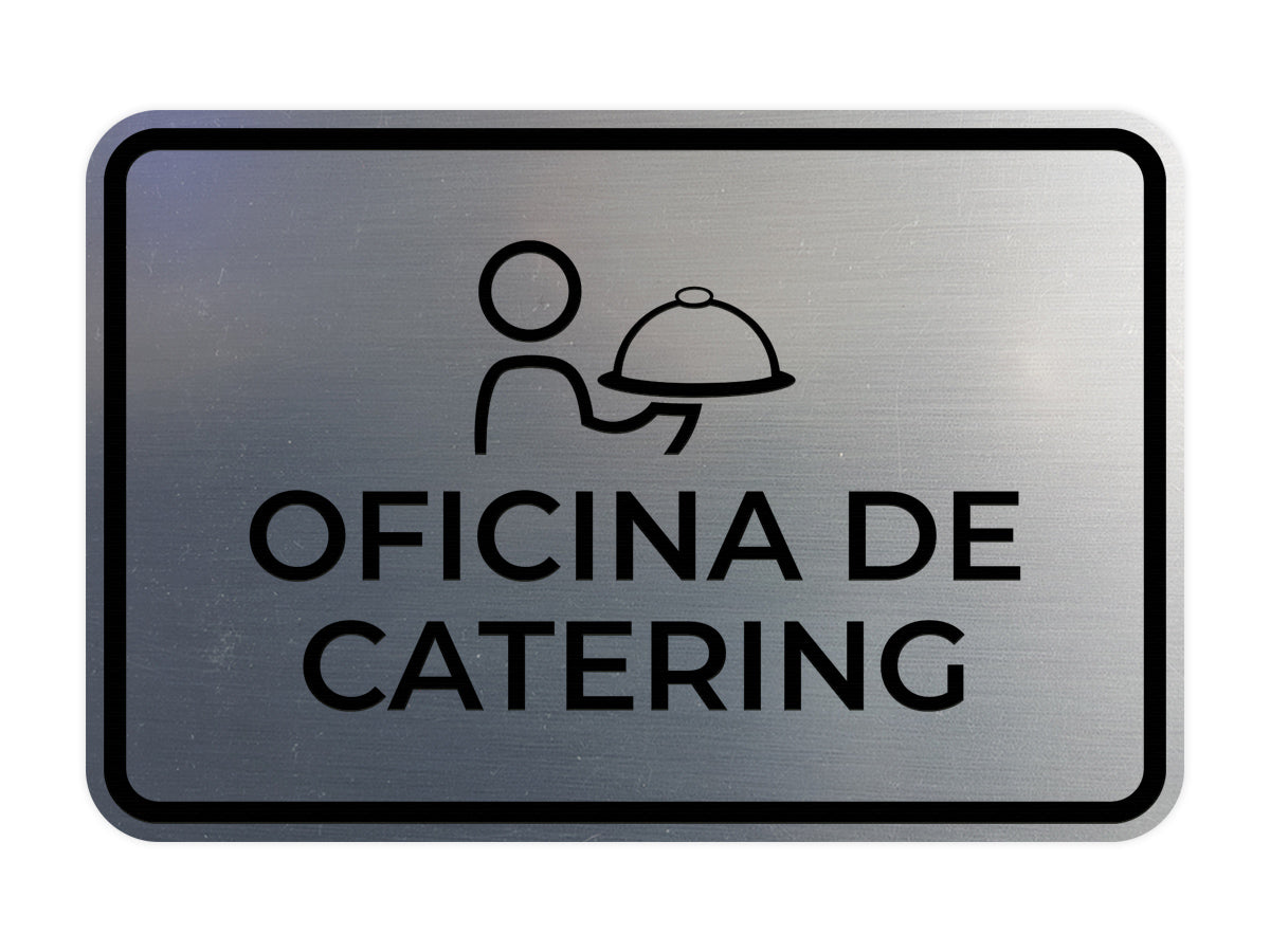 Signs ByLITA Classic Framed Oficina de Catering Door or Wall Sign