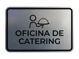 Signs ByLITA Classic Framed Oficina de Catering Door or Wall Sign