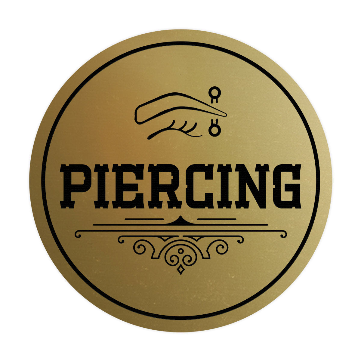 Signs ByLITA Circle Piercing Wall or Door Sign