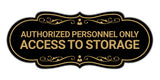 Signs ByLITA Designer Authorized Personnel Only Access to Storage Wall or Door Sign
