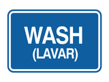 Signs ByLITA Classic Framed Wash (Lavar) Wall or Door Sign