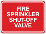 Signs ByLITA Classic Framed Fire Sprinkler Shut Off Sign - Easy Installation | Durable Wall or Door