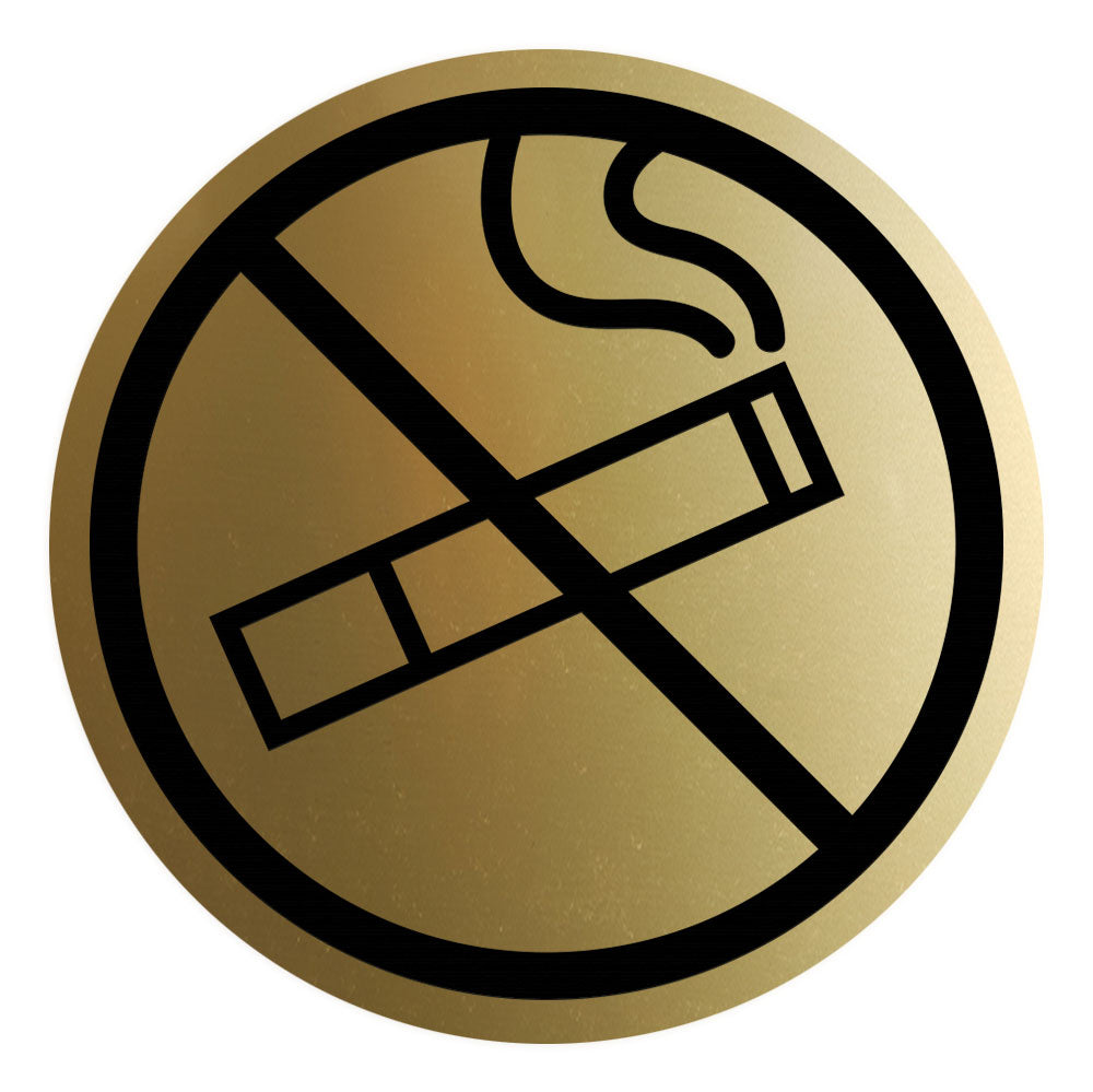 Signs ByLITA Circle No Smoking Graphic Door or Wall Sign | Easy Installation | Durable Construction | Promote Health And Safety | Caution Warning Sign for Home, Business and Office Spaces