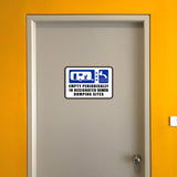 Classic Framed Plus Empty Periodically In Designated Sewer Dumping Sites Wall or Door Sign | RV Accessories