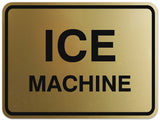 Signs ByLITA Classic Framed Ice Machine Sign - Easy Installation | Durable Wall or Door