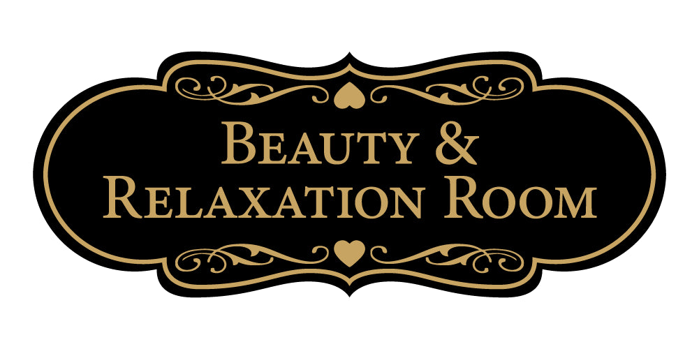 Signs ByLITA Designer Beauty & Relaxation Room Wall or Door Sign