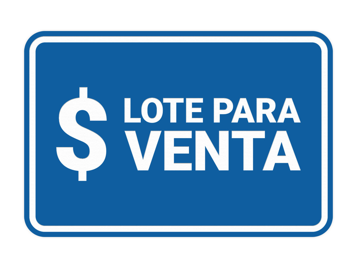 Signs ByLITA Classic Framed Lote para Venta Door or Wall Sign