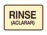 Signs ByLITA Classic Framed Rinse (Aclarar) Wall or Door Sign